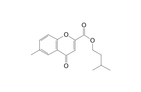 6-Methyl-4-chromone-2-carboxylic acid, 3-methylbutyl ester