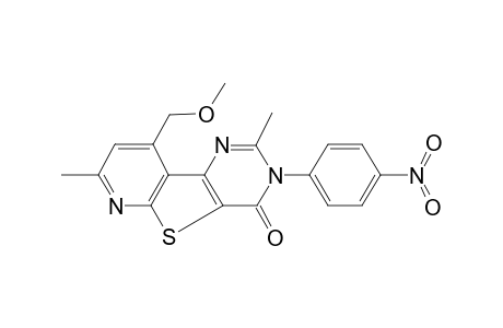 4-Methoxymethyl-2,6-dimethyl-7-(4-nitro-phenyl)-7H-9-thia-1,5,7-triaza-fluoren-8-one