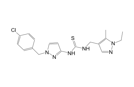 N-[1-(4-chlorobenzyl)-1H-pyrazol-3-yl]-N'-[(1-ethyl-5-methyl-1H-pyrazol-4-yl)methyl]thiourea