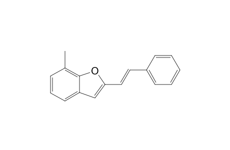 2-(a-(E)-Phenylethenyl)-7-methylbenzofuran