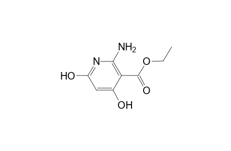 3-Pyridinecarboxylic acid, 2-amino-4,6-dihydroxy-, ethyl ester