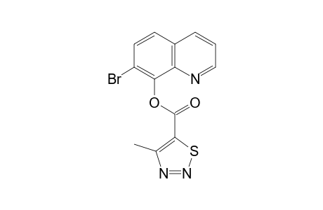 1,2,3-Thiadiazole-5-carboxylic acid, 4-methyl-, 7-bromo-8-quinolinyl ester