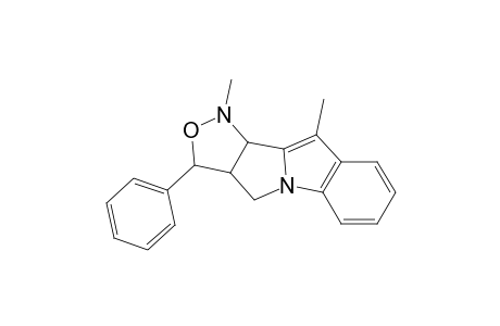 1,10-dimethyl-3-phenyl-1,3a,4,10b-tetrahydro-3H-isoxazolo[3',4':3,4]pyrrolo[1,2-a]indole