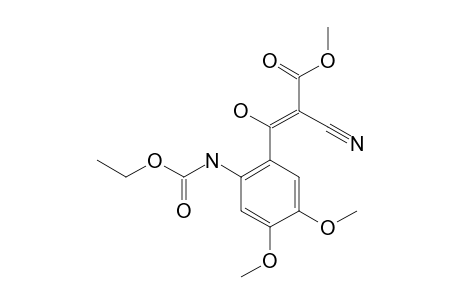 Methyl [(4,5-dimethoxy-2-ethoxycarbonylaminophenyl)hydroxymethylidene]cyanoacetate