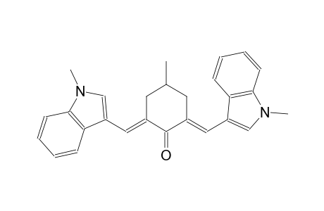 (2E,6E)-4-methyl-2,6-bis[(1-methyl-1H-indol-3-yl)methylene]cyclohexanone