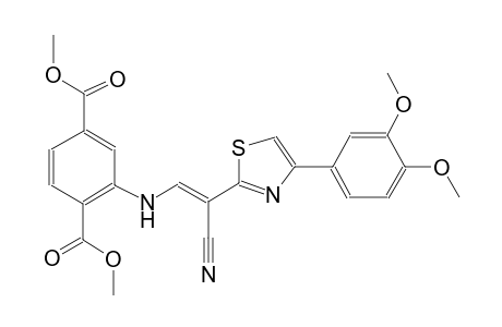 dimethyl 2-({(E)-2-cyano-2-[4-(3,4-dimethoxyphenyl)-1,3-thiazol-2-yl]ethenyl}amino)terephthalate