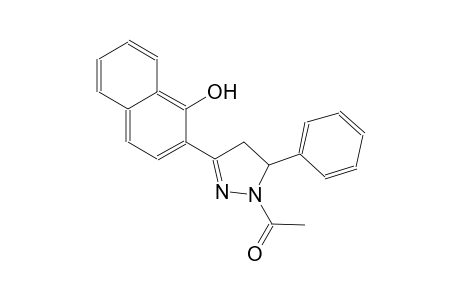 2-(1-acetyl-5-phenyl-4,5-dihydro-1H-pyrazol-3-yl)-1-naphthol
