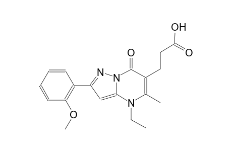 pyrazolo[1,5-a]pyrimidine-6-propanoic acid, 4-ethyl-4,7-dihydro-2-(2-methoxyphenyl)-5-methyl-7-oxo-