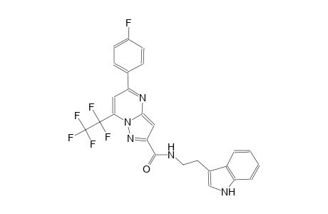 5-(4-fluorophenyl)-N-[2-(1H-indol-3-yl)ethyl]-7-(1,1,2,2,2-pentafluoroethyl)pyrazolo[1,5-a]pyrimidine-2-carboxamide