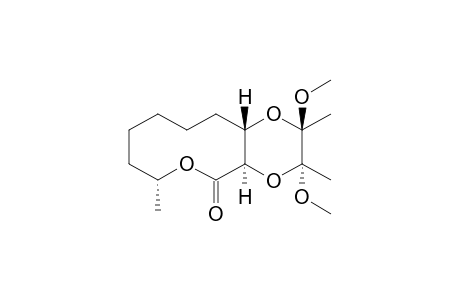 (2R,3R,4aR,7R,12aS)-2,3-Dimethoxy-2,3,7-trimethyl-decahydro-1,4,6-trioxa-benzocyclodecen-5-one