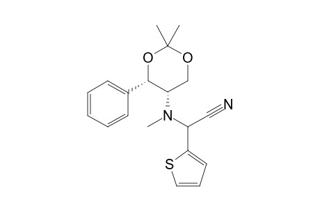 2-[[(4S,5S)-2,2-dimethyl-4-phenyl-1,3-dioxan-5-yl]-methyl-amino]-2-(2-thienyl)acetonitrile