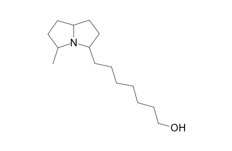 3-(7'-Hydroxyhept-1'-yl)-5-methyl-pyrrolizidine