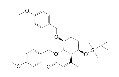 (2Z)-3-{(1S,2S,3S,6R)-6-(tert-Butyldimethylsilyl)-2,3-di(4-methoxybenzyl)oxycyclohex-1-yl}but-2-enal