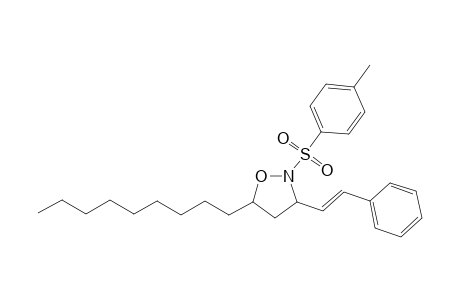 (3R*,5R*)-5-Octyl-2-(p-tolylsulfonyl)-3-[(E)-styryl]-isoxazolidine