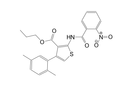 propyl 4-(2,5-dimethylphenyl)-2-[(2-nitrobenzoyl)amino]-3-thiophenecarboxylate