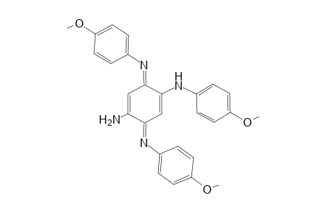 5-Amino-!,4-bis[N,N'-(4-methoxyphenyl)imino]-2-(4-methoxyphenylamino)cyclohexa-2,5-diene