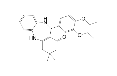 11-(3,4-diethoxyphenyl)-3,3-dimethyl-2,3,4,5,10,11-hexahydro-1H-dibenzo[b,e][1,4]diazepin-1-one