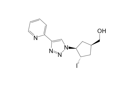 {t-3-Iodo-c-4-[4'-(2''-pyridinyl)-1'H-1',2',3'-triazol-1'-yl]-r-1-cyclopentyl}-methanol