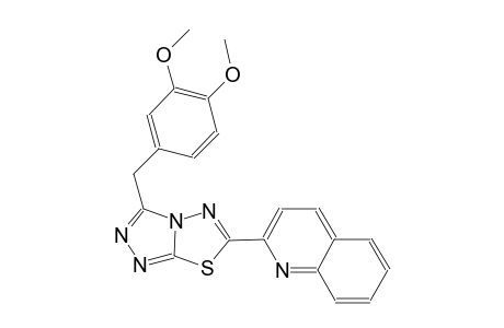 quinoline, 2-[3-[(3,4-dimethoxyphenyl)methyl][1,2,4]triazolo[3,4-b][1,3,4]thiadiazol-6-yl]-