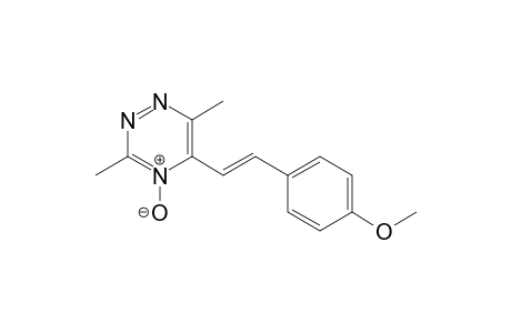 5-[(E)-2-(4-methoxyphenyl)ethenyl]-3,6-dimethyl-4-oxidanidyl-1,2,4-triazin-4-ium