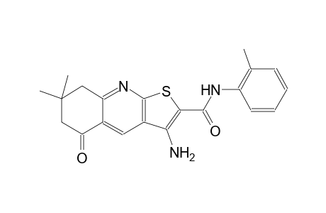 thieno[2,3-b]quinoline-2-carboxamide, 3-amino-5,6,7,8-tetrahydro-7,7-dimethyl-N-(2-methylphenyl)-5-oxo-