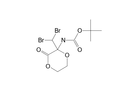 TERT.-BUTYL-2-(DIBROMOMETHYL)-(3-OXO-1,4-DIOXAN-2-YL)-CARBAMATE