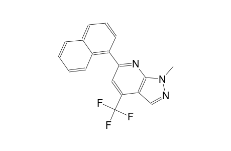 1H-pyrazolo[3,4-b]pyridine, 1-methyl-6-(1-naphthalenyl)-4-(trifluoromethyl)-