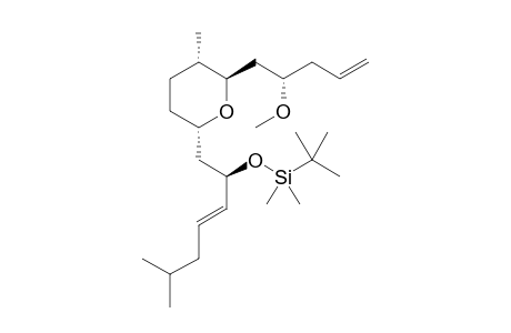 tert-Butyl(((R,E)-1-((2S,5S,6R)-6-((S)-2-methoxypent-4-en-1-yl)-5-methyltetrahydro-2H-pyran-2-yl)-6-methylhept-3-en-2-yl)oxy)dimethylsilane