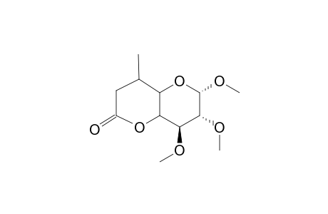 (Methyl 6,7-dideoxy-6-C-methyl-2,3-di-O-methyl-L-glycero-.alpha.-D-gluco-octo-1,5-pyranosid)urono-8,4-lactone