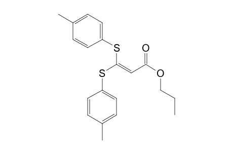 PROPYL-3-[1,1-DI-(4-METHYLPHENYL)-SULFANYL]-PROP-2-ENOATE