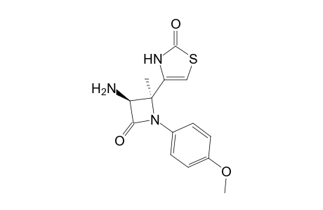 4-{[2S,3S]-3-Amino-4-(4-methoxyphenyl)-2-methyl-4-oxoazetidin-2-yl}thiazol-2(3H)-one