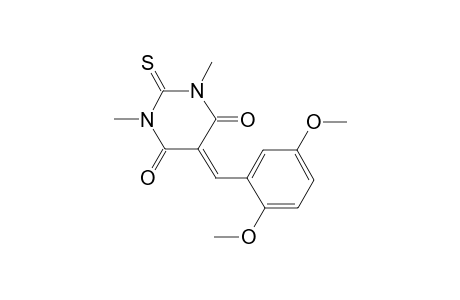 5-(2,5-Dimethoxybenzylidene)-1,3-dimethyl-2-thioxodihydro-4,6(1H,5H)-pyrimidinedione
