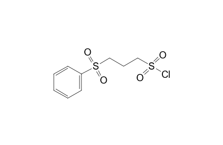 3-(phenylsulfonyl)-1-propanesulfonyl chloride
