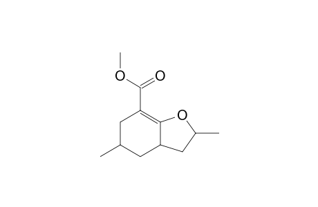 2,5-Dimethyl-2,3,3a,4,5,6-hexahydrobenzofuran-7-carboxylic acid methyl ester