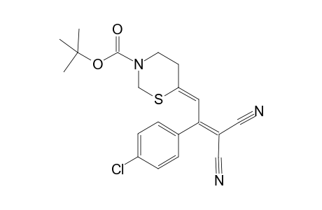 t-Butyl 2-[2'-(4"-chlorophenyl)-3',3'-dicyano)allylidene)-perhydro-1,3-thiazine-3-carboxylate