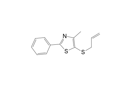 4-Methyl-2-phenyl-5-(prop-2-enylthio)thiazole