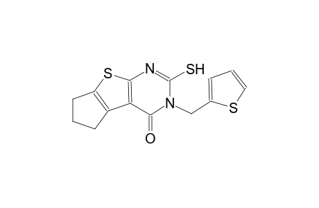 2-sulfanyl-3-(2-thienylmethyl)-3,5,6,7-tetrahydro-4H-cyclopenta[4,5]thieno[2,3-d]pyrimidin-4-one