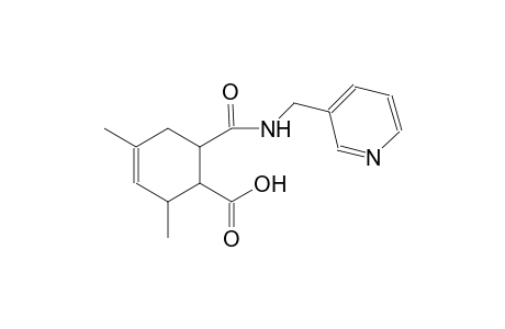 2,4-dimethyl-6-{[(3-pyridinylmethyl)amino]carbonyl}-3-cyclohexene-1-carboxylic acid