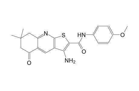 thieno[2,3-b]quinoline-2-carboxamide, 3-amino-5,6,7,8-tetrahydro-N-(4-methoxyphenyl)-7,7-dimethyl-5-oxo-