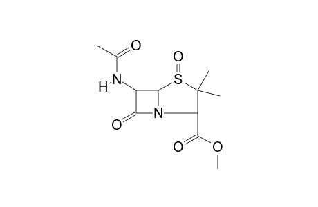 6-acetamido-4,7-diketo-3,3-dimethyl-4$l^{4}-thia-1-azabicyclo[3.2.0]heptane-2-carboxylic acid methyl ester