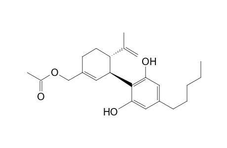 1,3-Benzenediol, 2-[3-[(acetyloxy)methyl]-6-(1-methylethenyl)-2-cyclohexen-1-yl]-5-pentyl-, trans-