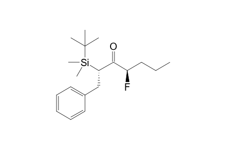 (2S,4R)-2-(t-Butyldimethylsilyl)-4-fluoro-1-phenyl-3-heptanone