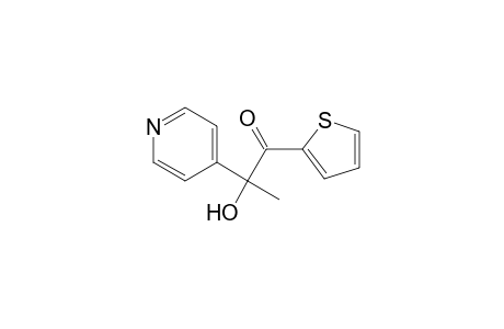 1-Propanone, 2-hydroxy-2-(4-pyridinyl)-1-(2-thienyl)-