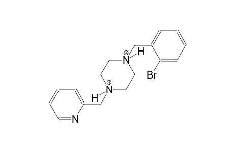 1-(2-bromobenzyl)-4-(2-pyridinylmethyl)piperazinediium