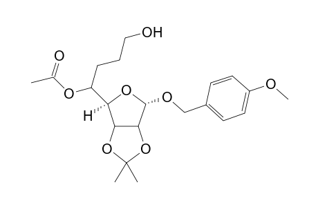4-Methoxybenzyl 6,7-dideoxy-2,3-O-(1'-methylethylidene)-.alpha.-D-mano-octofuranoside