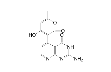 pyrido[2,3-d]pyrimidin-4(3H)-one, 2-amino-5-(4-hydroxy-6-methyl-2-oxo-2H-pyran-3-yl)-