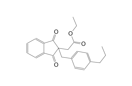 ethyl [1,3-dioxo-2-(4-propylbenzyl)-2,3-dihydro-1H-inden-2-yl]acetate