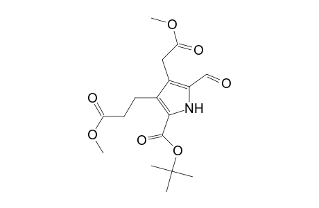 1H-Pyrrole-3-propanoic acid, 2-[(1,1-dimethylethoxy)carbonyl]-5-formyl-4-(2-methoxy-2-oxoethyl)-, methyl ester