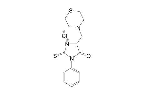 3-PHENYL-5-(THIOMORPHOLINOMETHYL)-2-THIOHYDANTOIN-HYDROCHLORIDE