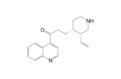 Cinchotoxine [1S,3'R,4'R]-3-(3-Ethenyl-4-piperidinyl)-1-(4-quinolinyl)-1-propanone